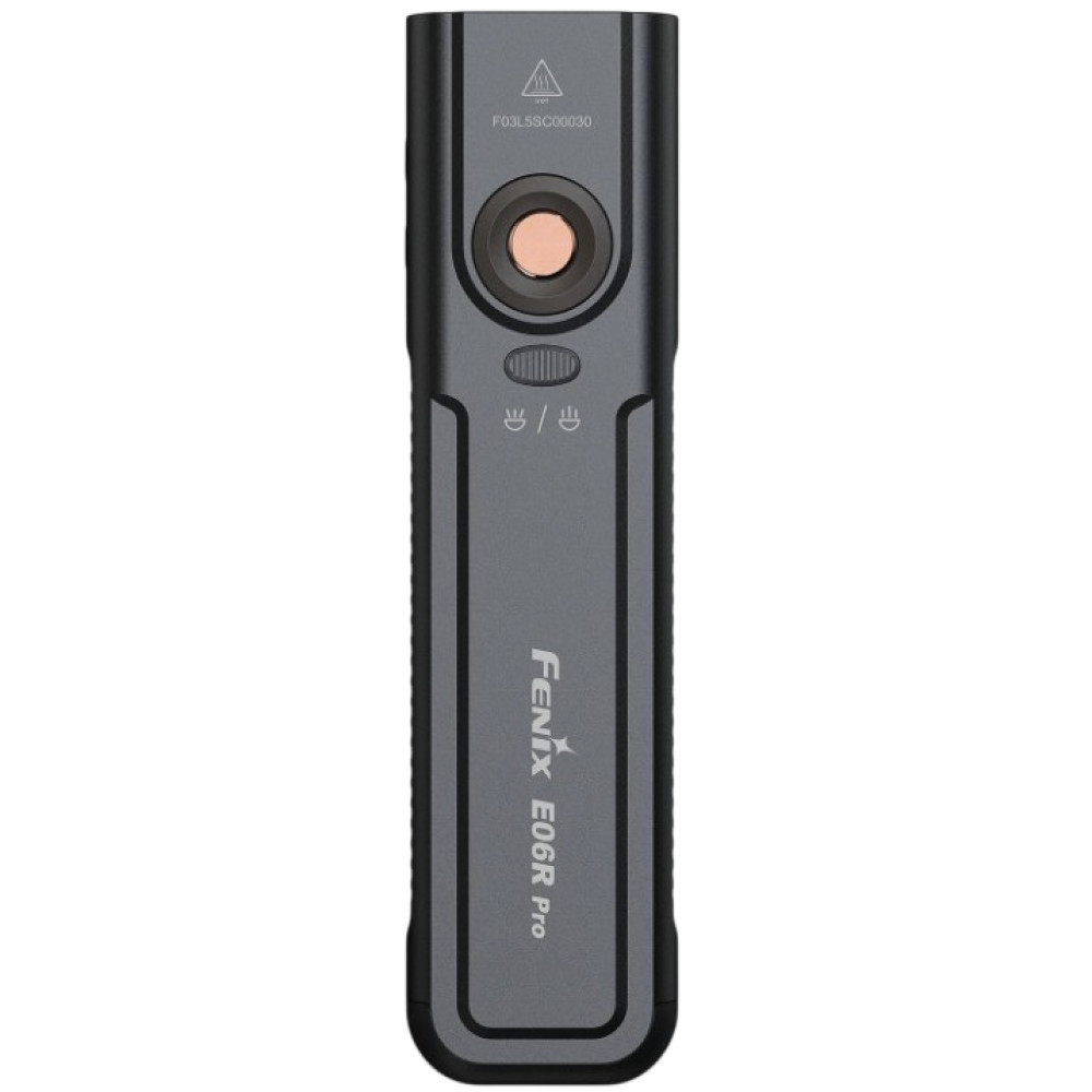 Фонарь наключный Fenix E06R PRO черный