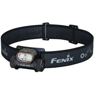 Фонарь налобный Fenix HM55R с красным светом, черный 1200 лм