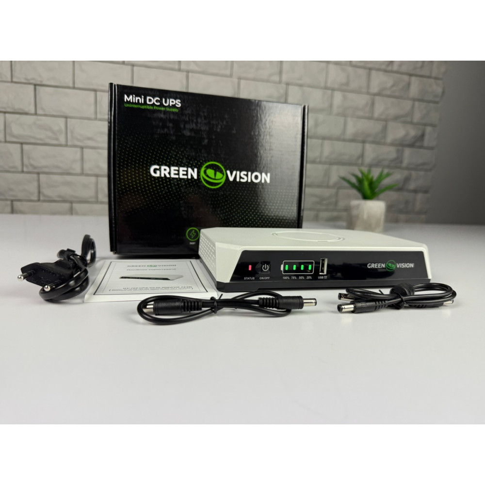 Портативный ИБП Green Vision GV-704-UPS-DC20-40W (POE 24/48) 20 000 mAh / LiFePO4