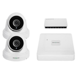 Комплект видеонаблюдения Green Vision GV-IP-K-W95/5MP на две камеры