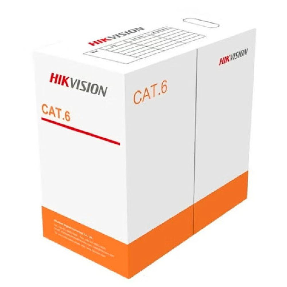 Кабель Hikvision DS-1LN6UU/CCA CAT6 U/UTP grey (305м)