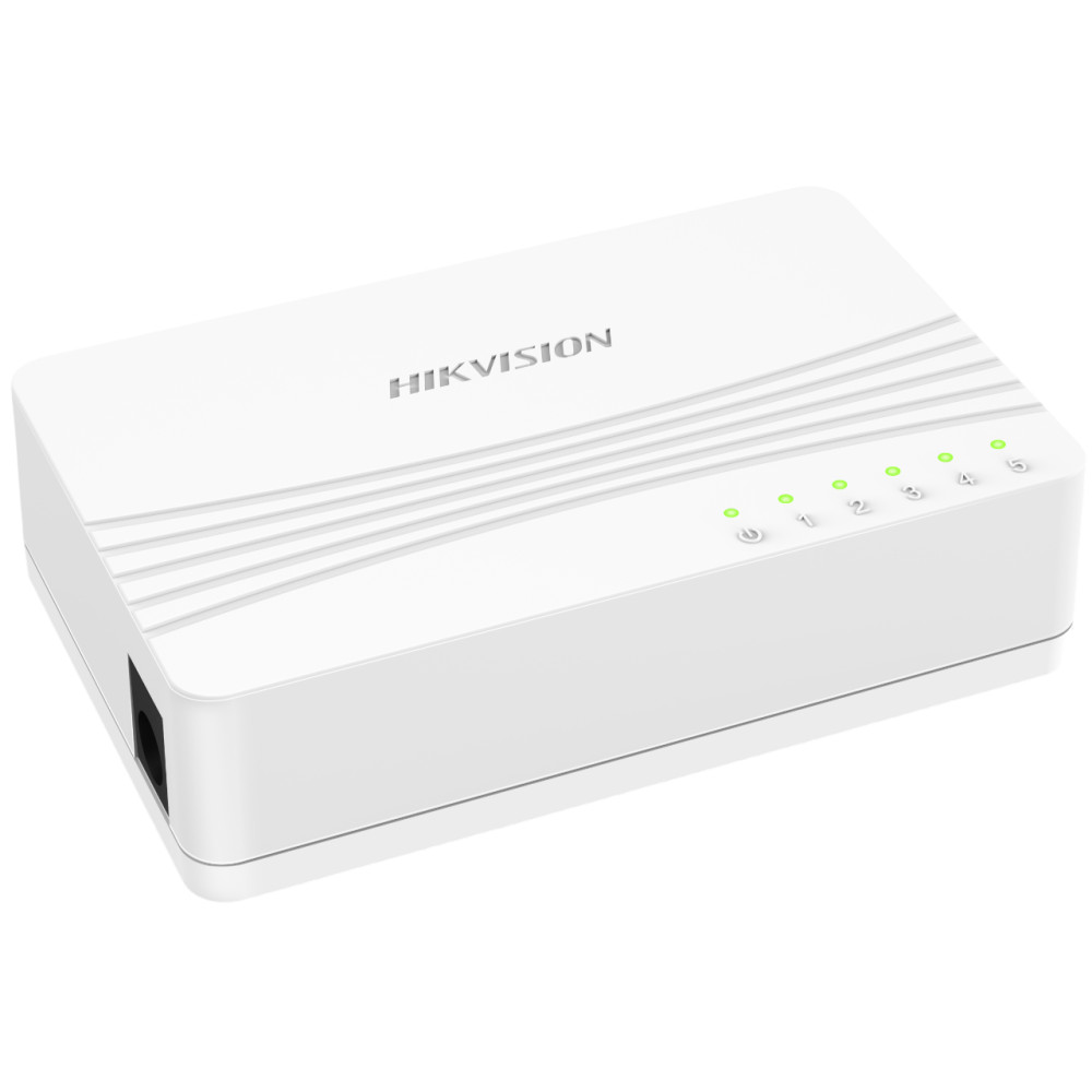 5-ти портовий комутатор Hikvision DS-3E0105D-E