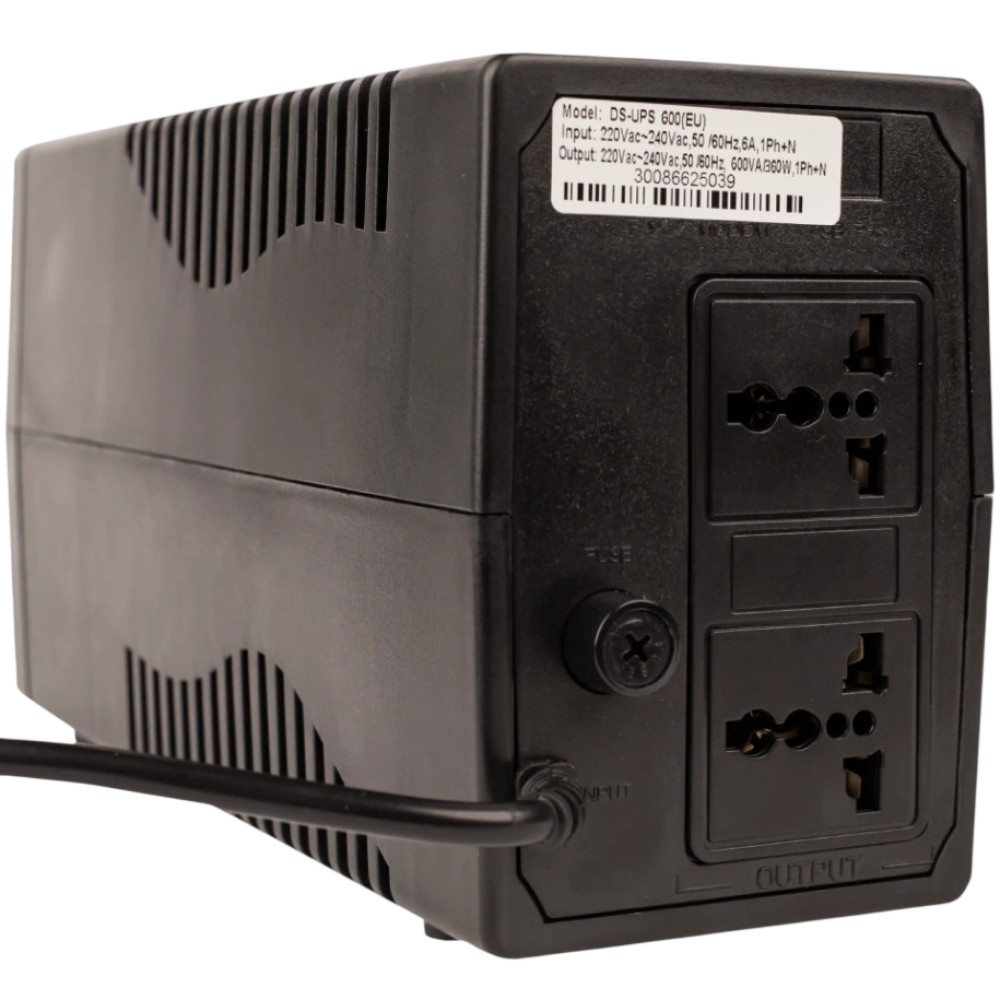 Джерело безперебійного живлення Hikvision DS-UPS600/EU 600ВА