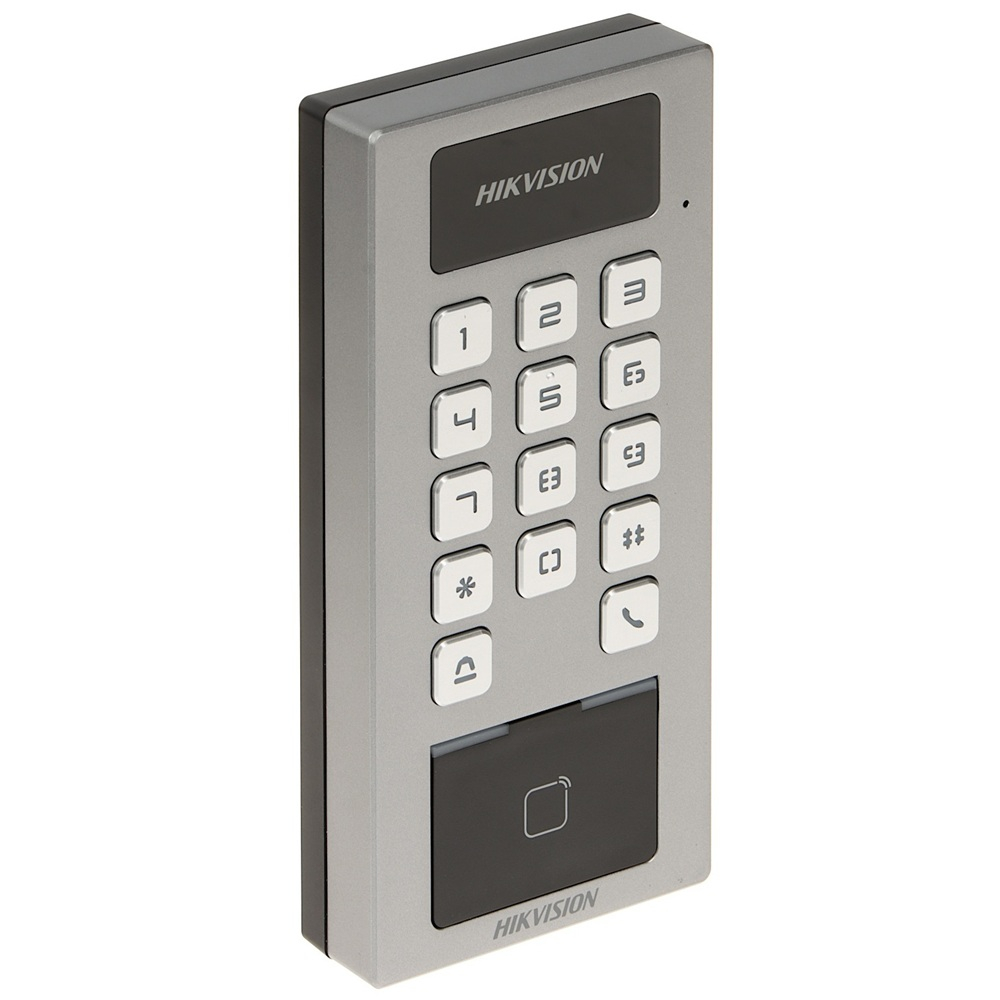 Кодова клавіатура зі зчитувачем карт Hikvision DS-K1T502DBWX-C