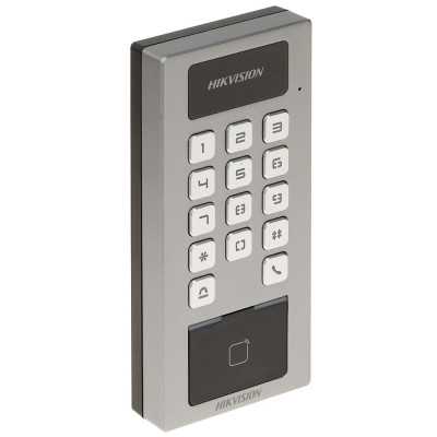 Кодова клавіатура зі зчитувачем карт Hikvision DS-K1T502DBWX-C