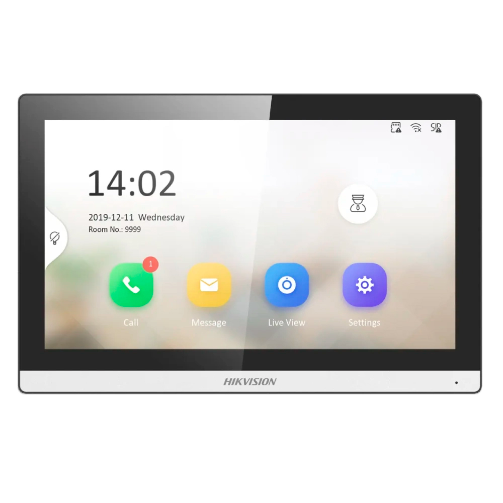 Комплект видеодомофона Hikvision DS-KD8003-IME1(B)+DS-KH6350-TE1+HS-TF (накладная панель)