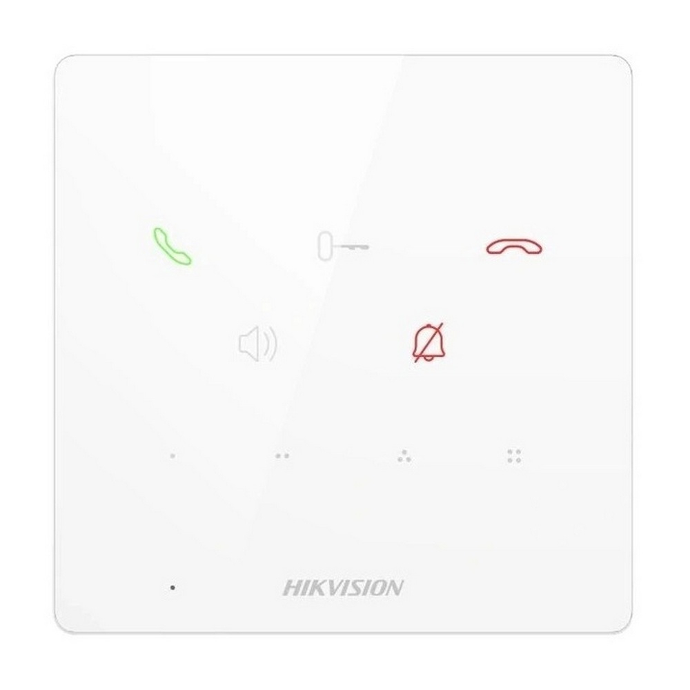 Аудіодомофон IP мережевий Hikvision DS-KH6000-E1 white PoE
