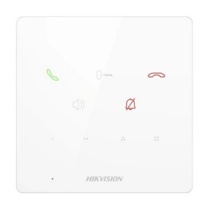 Аудіодомофон IP мережевий Hikvision DS-KH6000-E1 white PoE