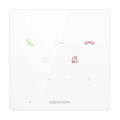 Аудіодомофон IP мережевий Hikvision DS-KH6000-E1 white PoE