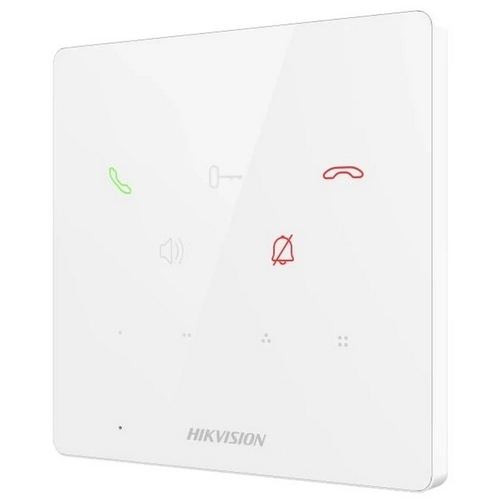 Аудіодомофон IP мережевий Hikvision DS-KH6000-E1 white PoE