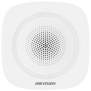 Беспроводная внутренняя сирена Hikvision DS-PS1-I-WE-Red красная подсветка