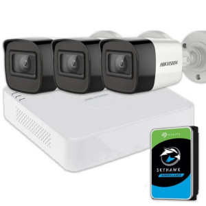 Комплект відеоспостереження Hikvision HD KIT 3x5MP OUTDOOR + HDD 1TB