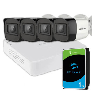 Комплект відеоспостереження Hikvision HD KIT 4x5MP OUTDOOR + HDD 1TB