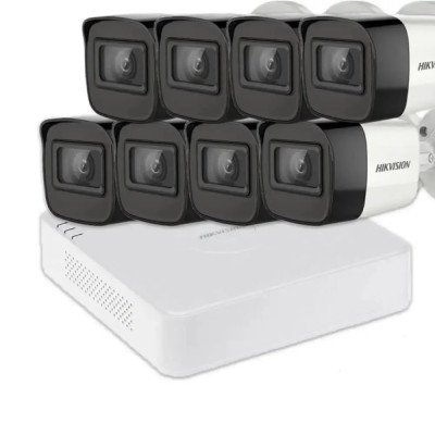 Комплект відеоспостереження Hikvision HD KIT 8x5MP OUTDOOR
