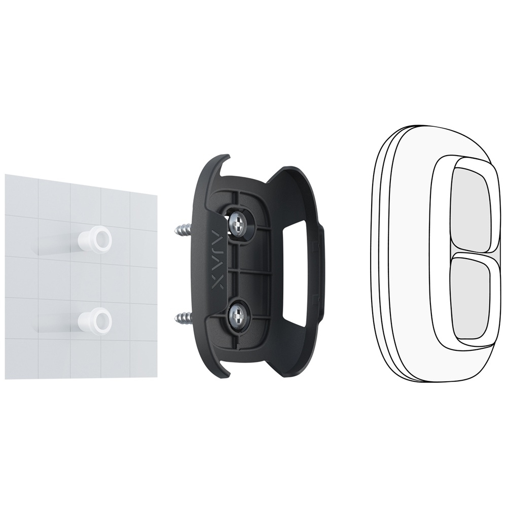 Держатель Ajax Holder black для фиксации Button или DoubleButton на поверхностях (38214.82.BL)
