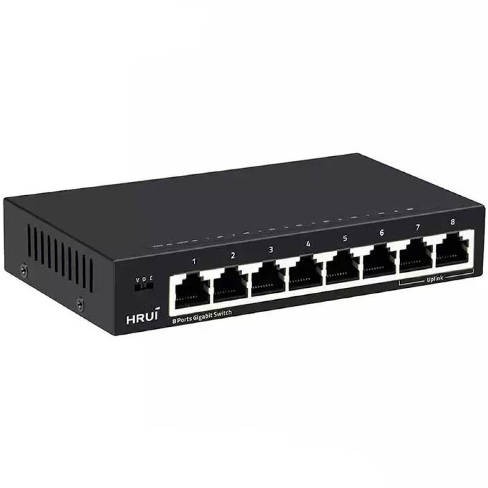 8-портовый коммутатор HongRui HR-SWG1080 неуправляемый
