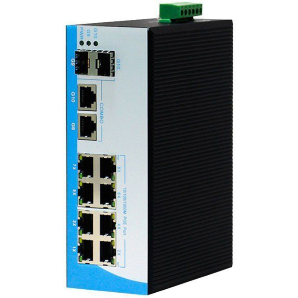12-портовый PoE-коммутатор HongRui HR400-822GTS неуправляемый