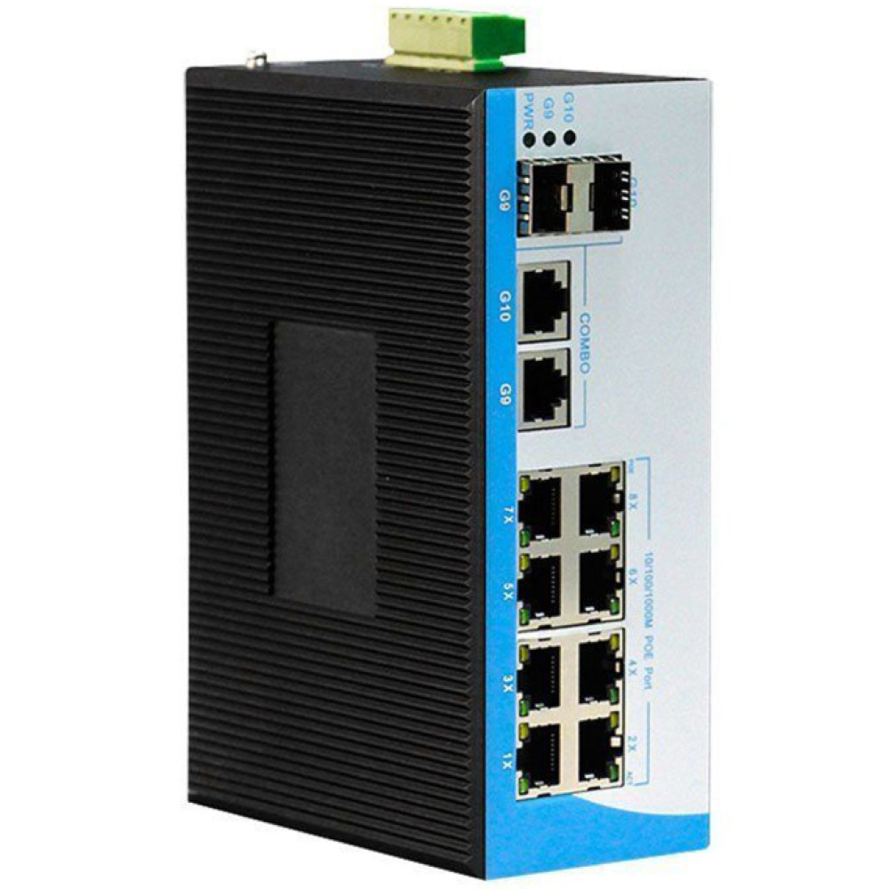 12-портовый PoE-коммутатор HongRui HR400-822GTS неуправляемый