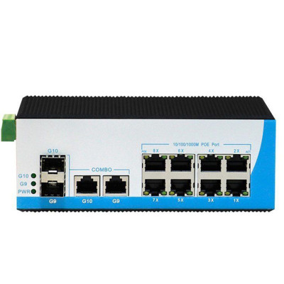 12-портовый PoE-коммутатор HongRui HR400-822GTS неуправляемый