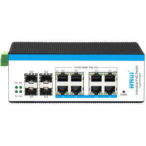 12-портовий PoE-комутатор HongRui HR600M-ATG-84F-SFP керований