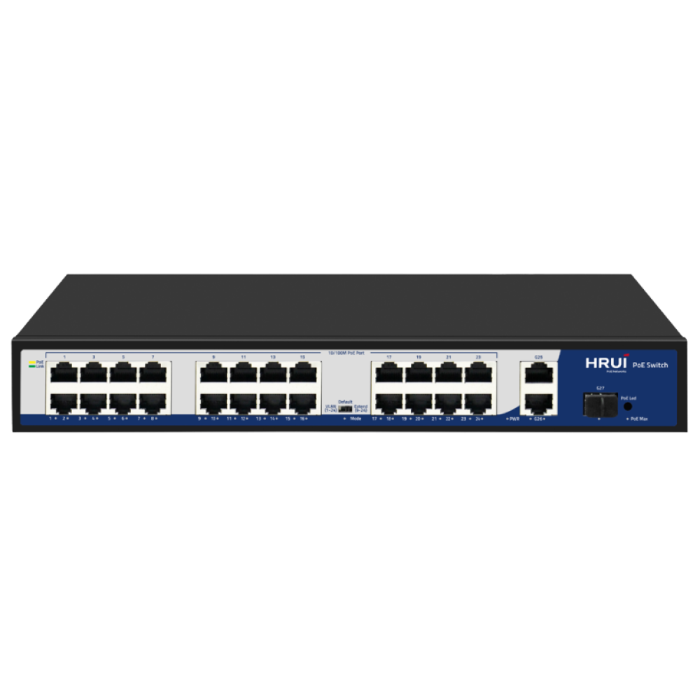 27-портовый PoE-коммутатор HongRui HR900-AF-2421GS-300 управляемый