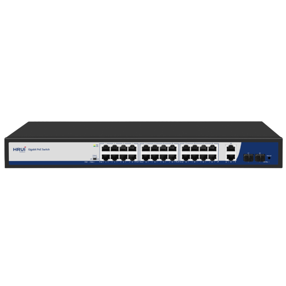 28-портовый PoE-коммутатор HongRui HR900-AFG-2422S-300 управляемый