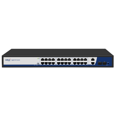 28-портовый PoE-коммутатор HongRui HR900-AFG-2422S-300 управляемый