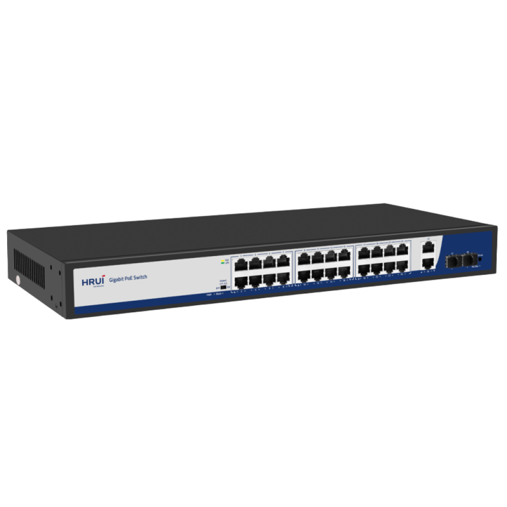 28-портовый PoE-коммутатор HongRui HR900-AFG-2422S-300 управляемый