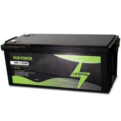 Акумулятор Hub Power HPL-12200 LiFePO4 (літій залізо фосфатний) 12.8В 200А·год 