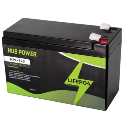 Акумулятор Hub Power HPL-128 LiFePO4 (літій залізо фосфатний) 12.8 В, 8 А·год 