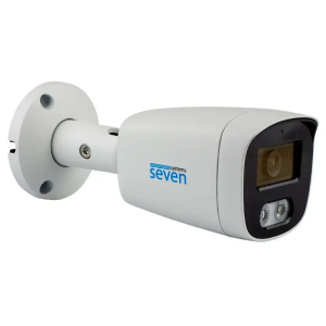 5 Мп IP-відеокамера SEVEN IP-1025PA-DL white 2,8 мм з розумним подвійним підсвічуванням