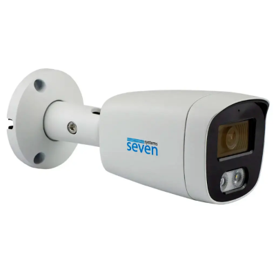 5 Мп IP-видеокамера SEVEN IP-1025PA-DL white 2,8 мм с интеллектуальной двойной подсветкой