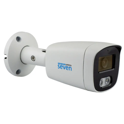 5 Мп IP-видеокамера SEVEN IP-7225PA-DL white 4 мм с интеллектуальной двойной подсветкой
