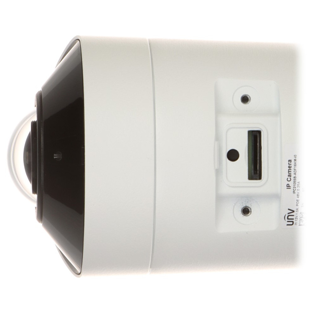 5 Мп IP-відеокамера вулична Uniview IPC2105SB-ADF16KM-I0 White з PoE