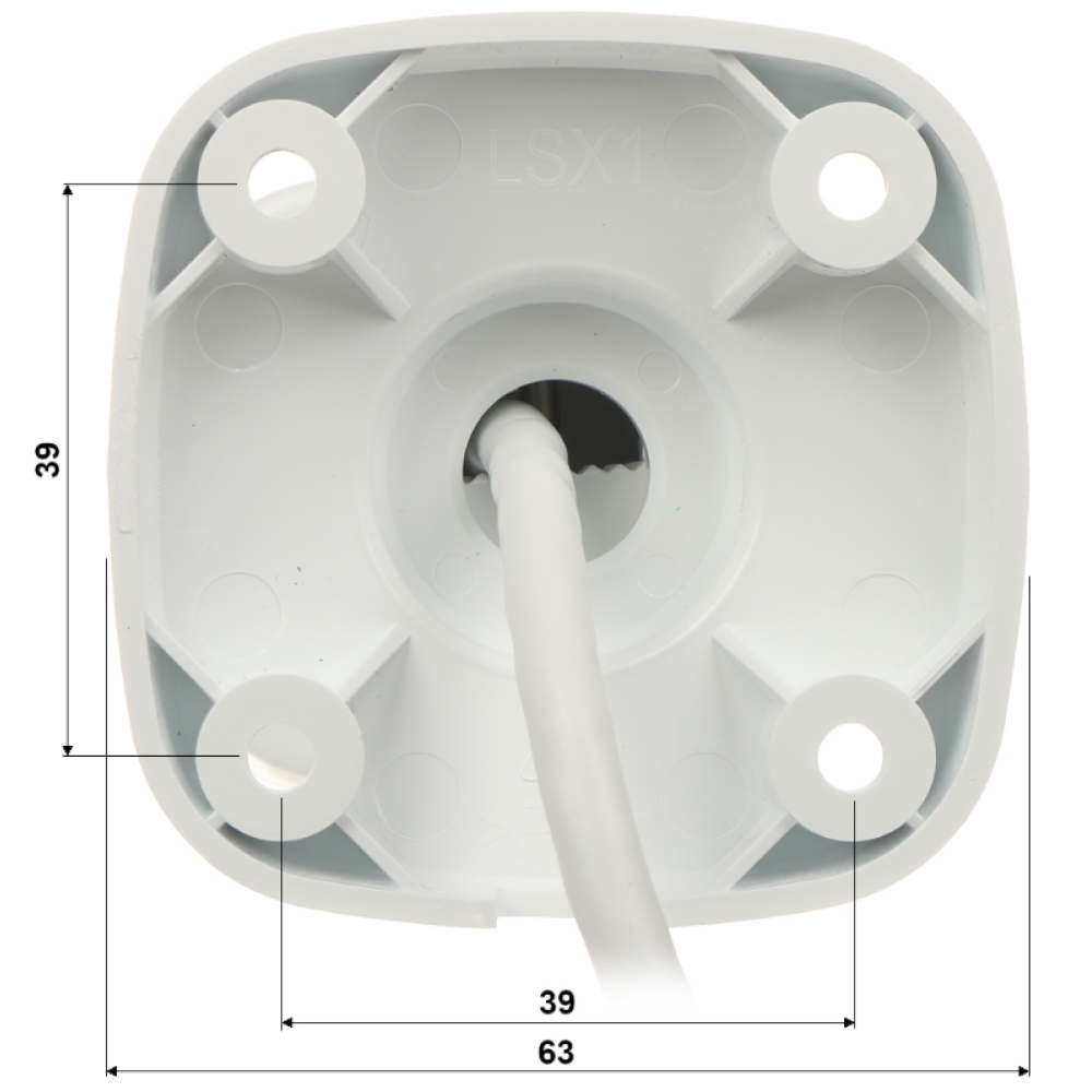 4 Мп IP-відеокамера Uniview IPC2124LB-SF28-A White з PoE