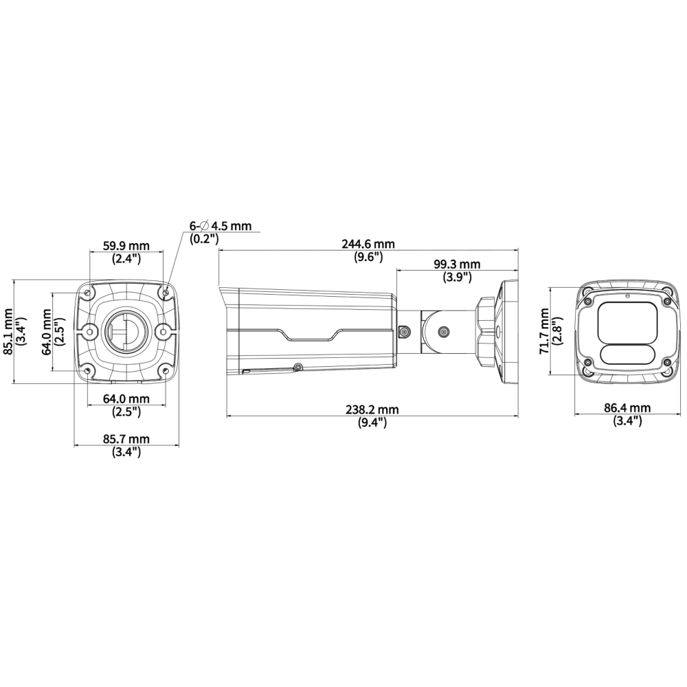 8 Мп IP-відеокамера Uniview IPC2328SB-ADZKM-DL-I1 з PoE
