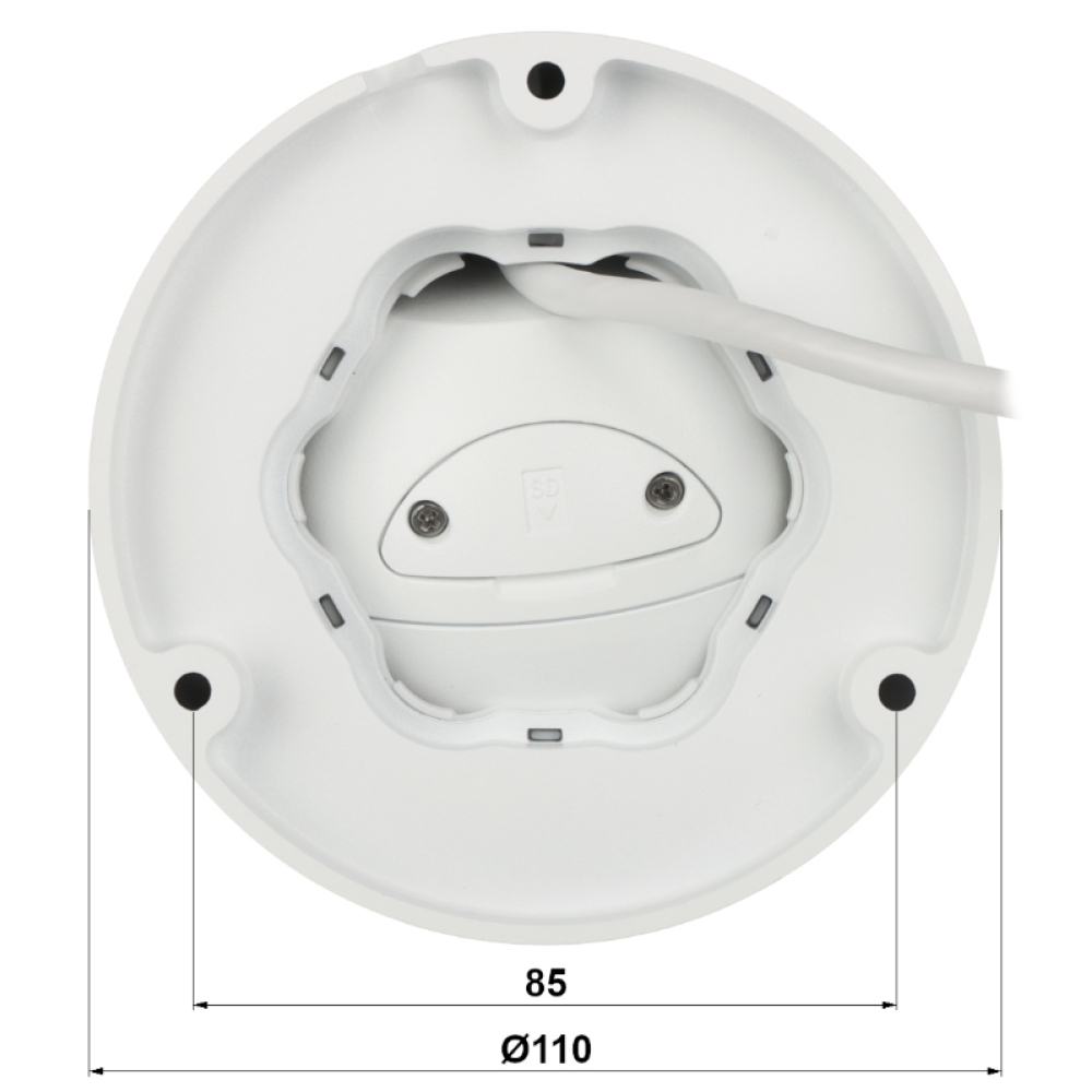 2 Мп IP-видеокамера Uniview IPC3612SB-ADF28KM-I0 White с PoE