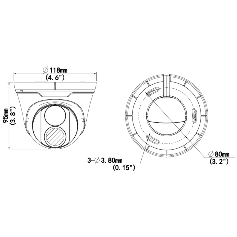 4 Мп IP-видеокамера Uniview IPC3614LB-SF28-A White с PoE