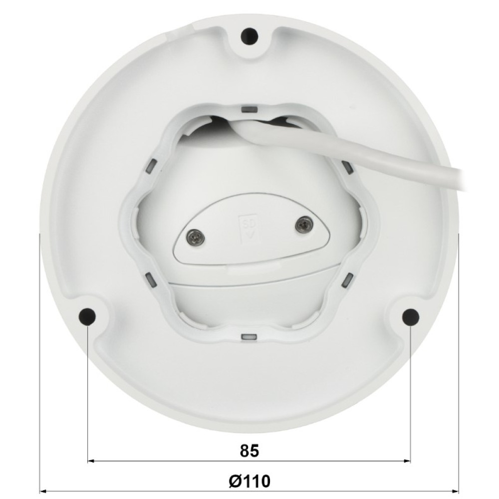 4 Мп IP-видеокамера Uniview IPC3614SB-ADF28KMC-I0 White с PoE
