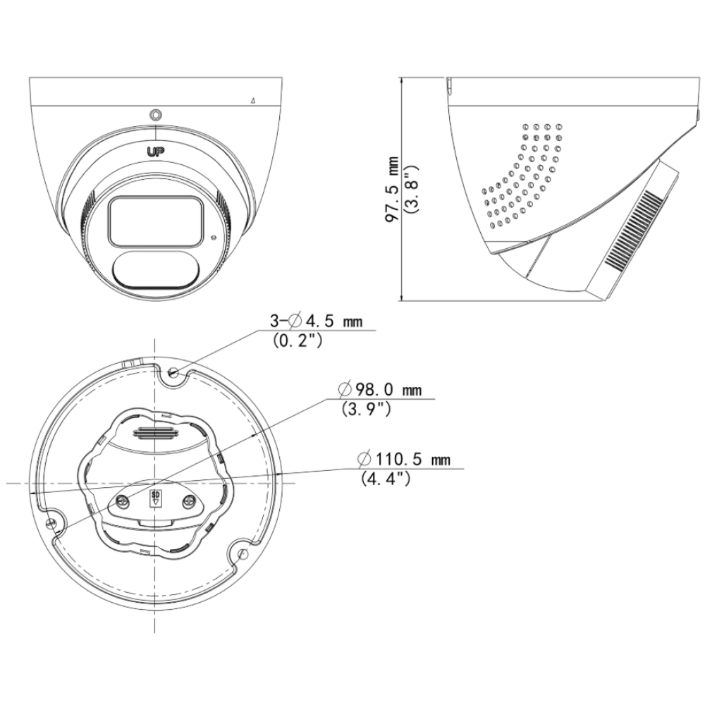 4 Мп IP-відеокамера Uniview IPC3614SB-ADF28KMC-I1з PoE