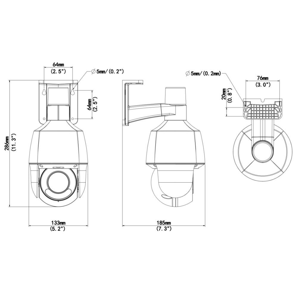 2 Мп IP-видеокамера Uniview IPC6312LFW-AX5C-VG1 (2.7-13.5) White с PoE