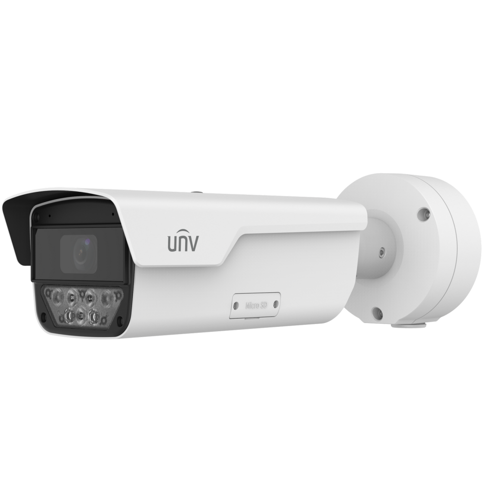 8 Мп IP-відеокамера Uniview IPS-HC268@HDX4-IR-I1 (8-32 мм) White з розпізнаванням автономерів