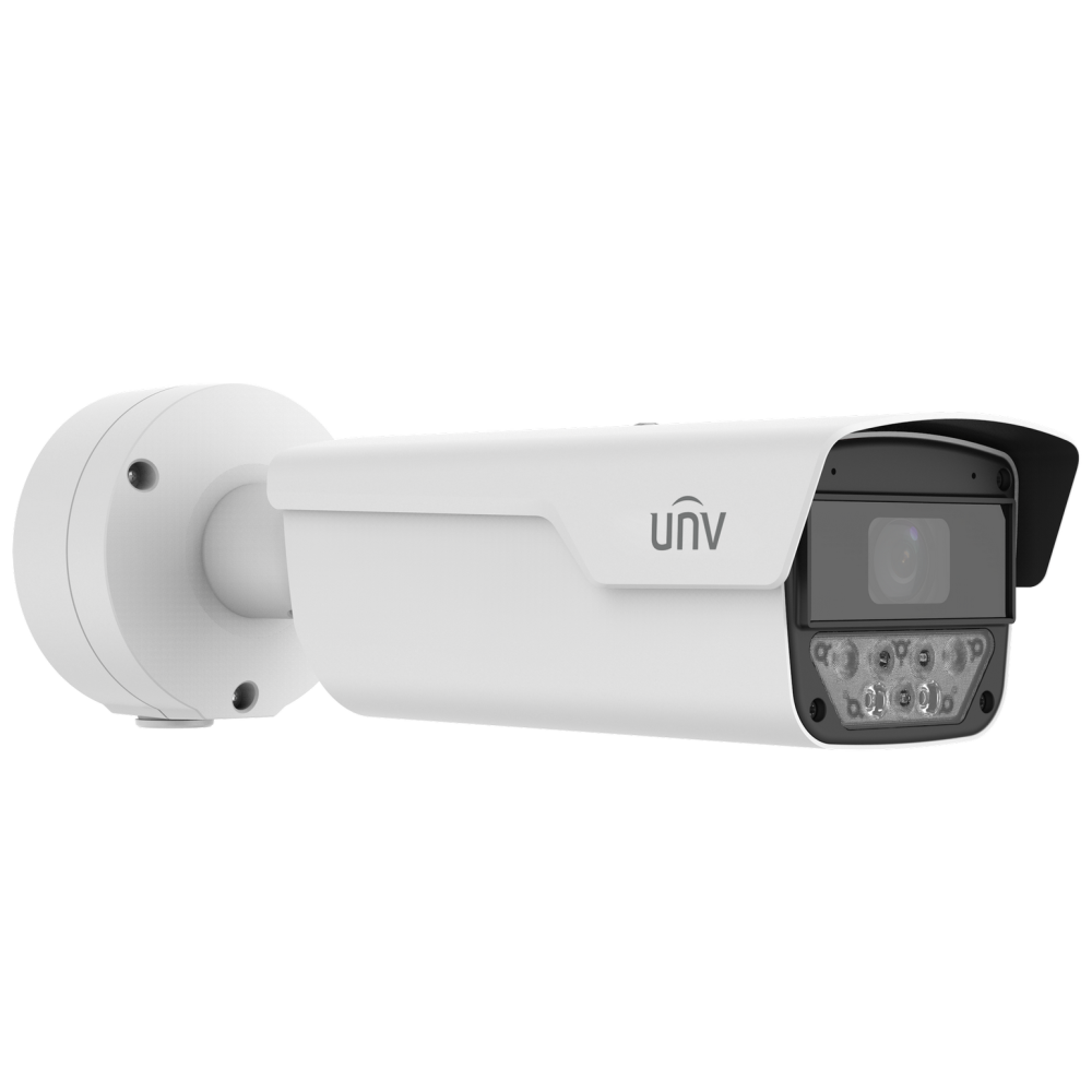 8 Мп IP-відеокамера Uniview IPS-HC268@HDX4-IR-I1 (8-32 мм) White з розпізнаванням автономерів