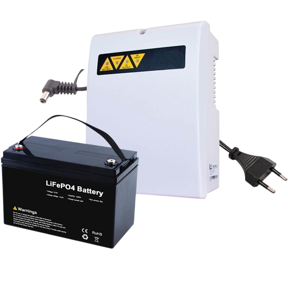 Комплект ДБЖ IQ Energy UPS-1205LFP-18 (12V/60W/18Аh/216Wh) для роутерів, LiFePO4