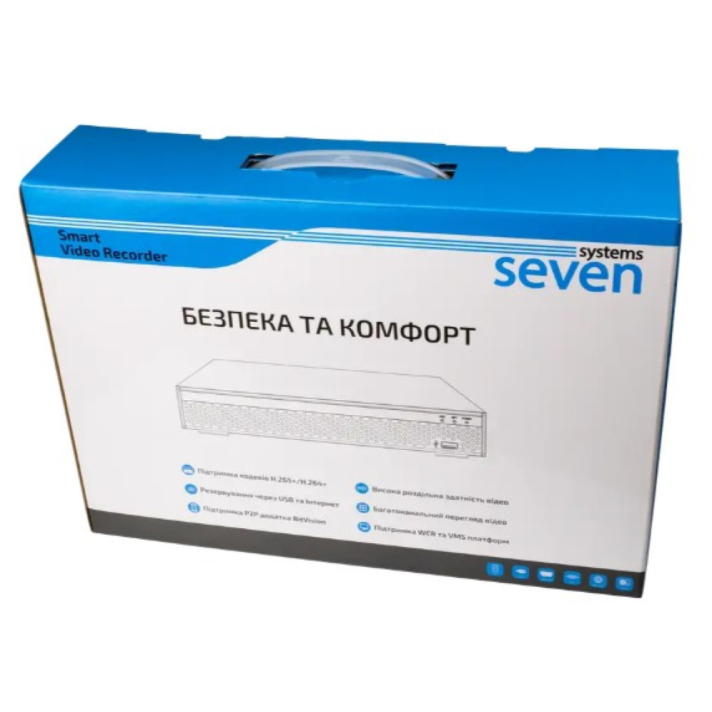 9-канальний IP-відеореєстратор SEVEN IR-7209-4PAI з підтримкою PoE