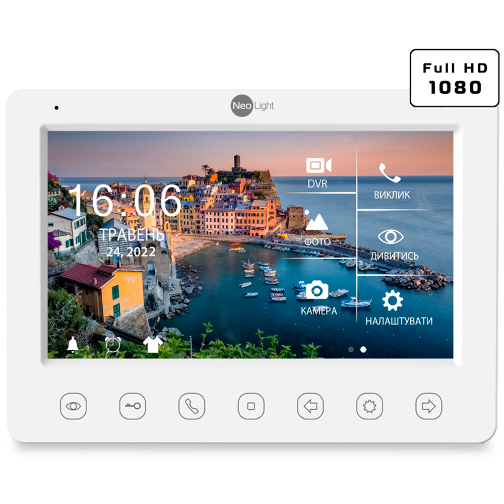 Відеодомофон NeoLight Kappa+ HD white