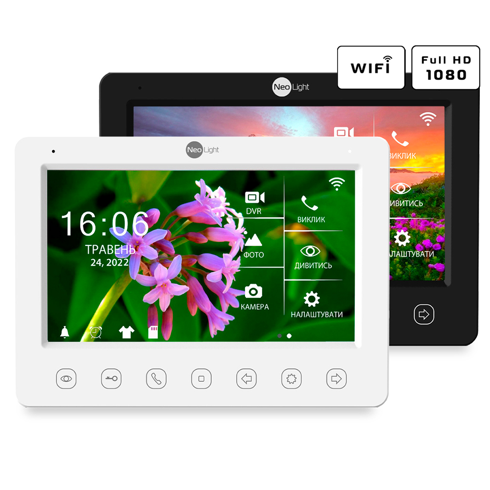 Wi-Fi Відеодомофон NeoLight Kappa+ HD WF