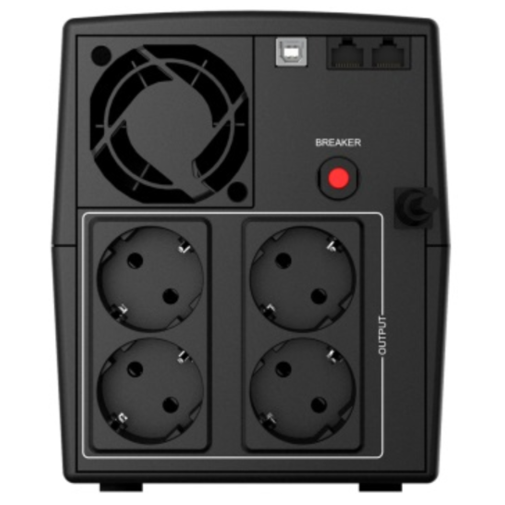 Джерело безперебійного живлення NJOY Keen 1000 USB (UPLI-LI100KU-CG01B) 600 Вт