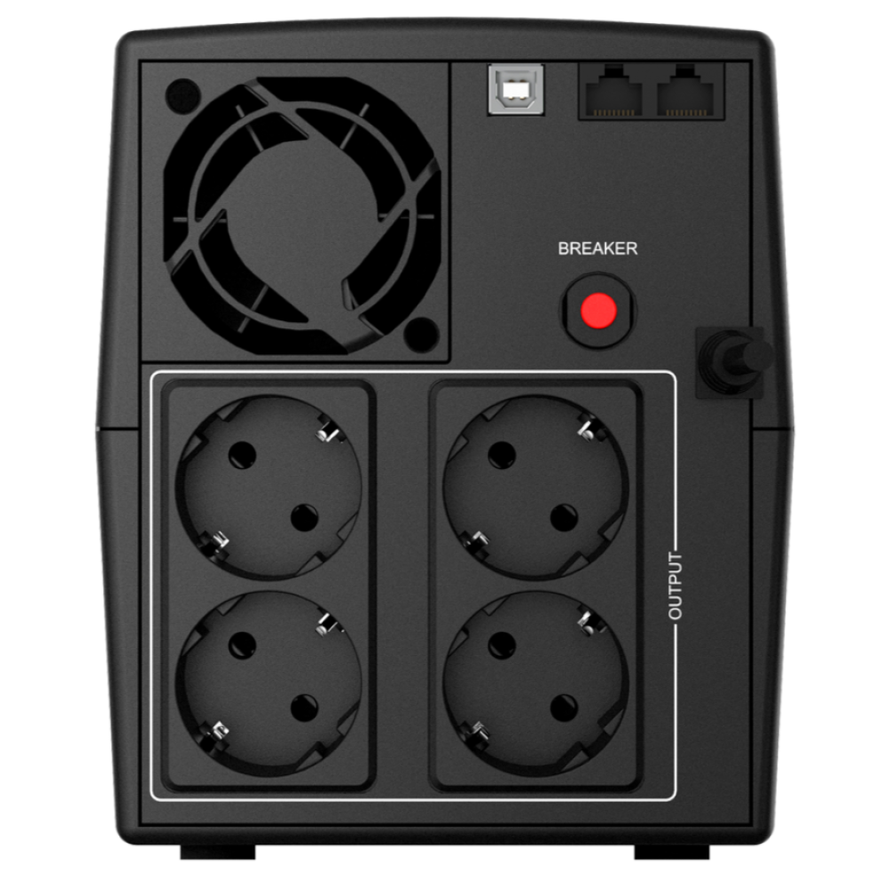 Источник бесперебойного питания NJOY Keen 1500 USB (UPLI-LI150KU-CG01B) 900 Вт