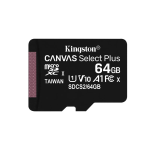 Карта пам`яті MicroSDXC 64GB UHS-I Class 10 Kingston Canvas Select Plus R100MB/s (SDCS2/64GBSP)